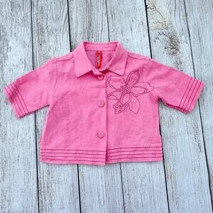 Girls 80 (18-24 months) HANNA ANDERSSON Button Up Lightweight Jacket